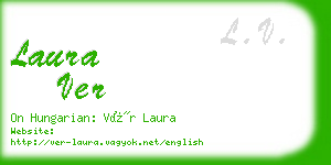 laura ver business card